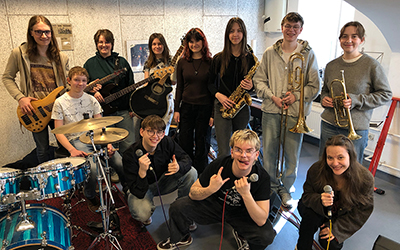 Rockband Klassenabend